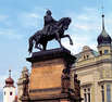 Podebrady, Denkmal des tschechischen Königs Irzhi