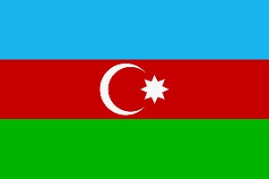 Flagge Aserbaidschan