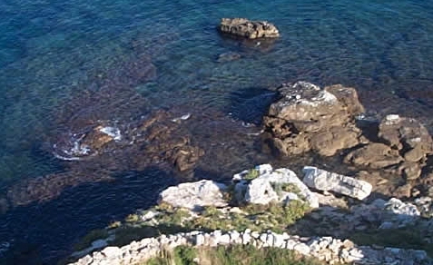 Blick vom Leuchtturm zum Strand