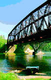 Brücke der Transibirischen Eisenbahn