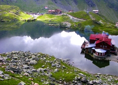 Berglandschaft in den Karpaten