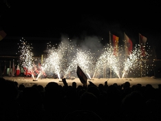 Feuerwerk zur Biathlon Eröffnung