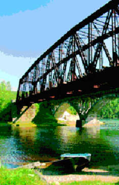 Brücke der Transibirischen Eisenbahn