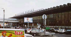 Der Kursker bahnhof in Moskau