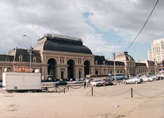 Der Paweletzker Bahnhof in Moskau