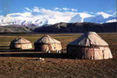Steppendorf in Kasachstan
