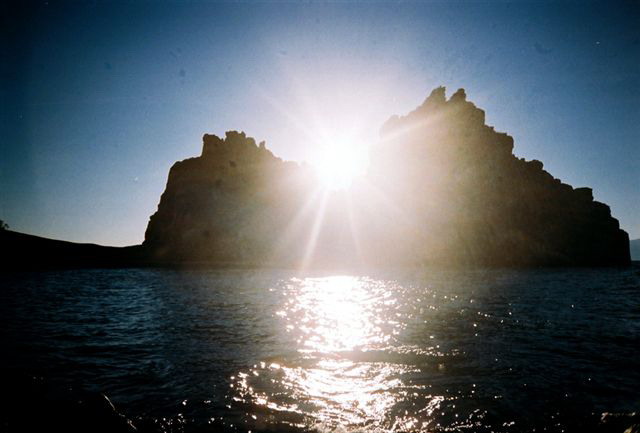 Kap Burkhan an der Insel Olkhon, Baikal