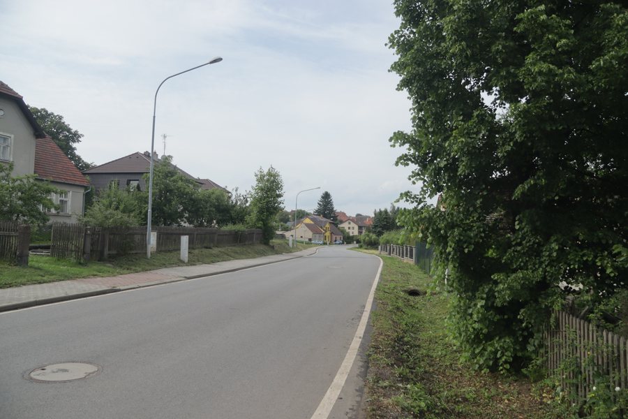 File:North view of Nádražní street in Kralice nad Oslavou, Třebíč District.jpg
