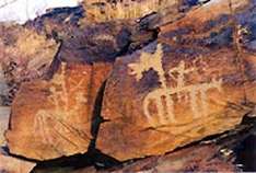 Petroglyph bei Tamgaly