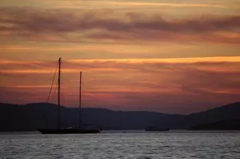 Sonnenuntergang Adria