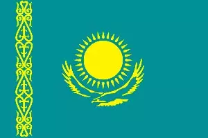 Flagge Kasachstan